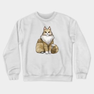 Cat - Maine Coon - Orange Tabby Crewneck Sweatshirt